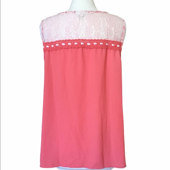 ModCloth Natural Sweetener Coral Sleeveless Blouse - Picture 12 of 13
